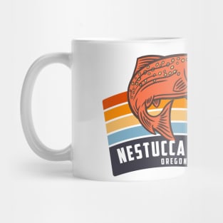 Nestucca River Oregon Salmon Fishing Graphic Mug